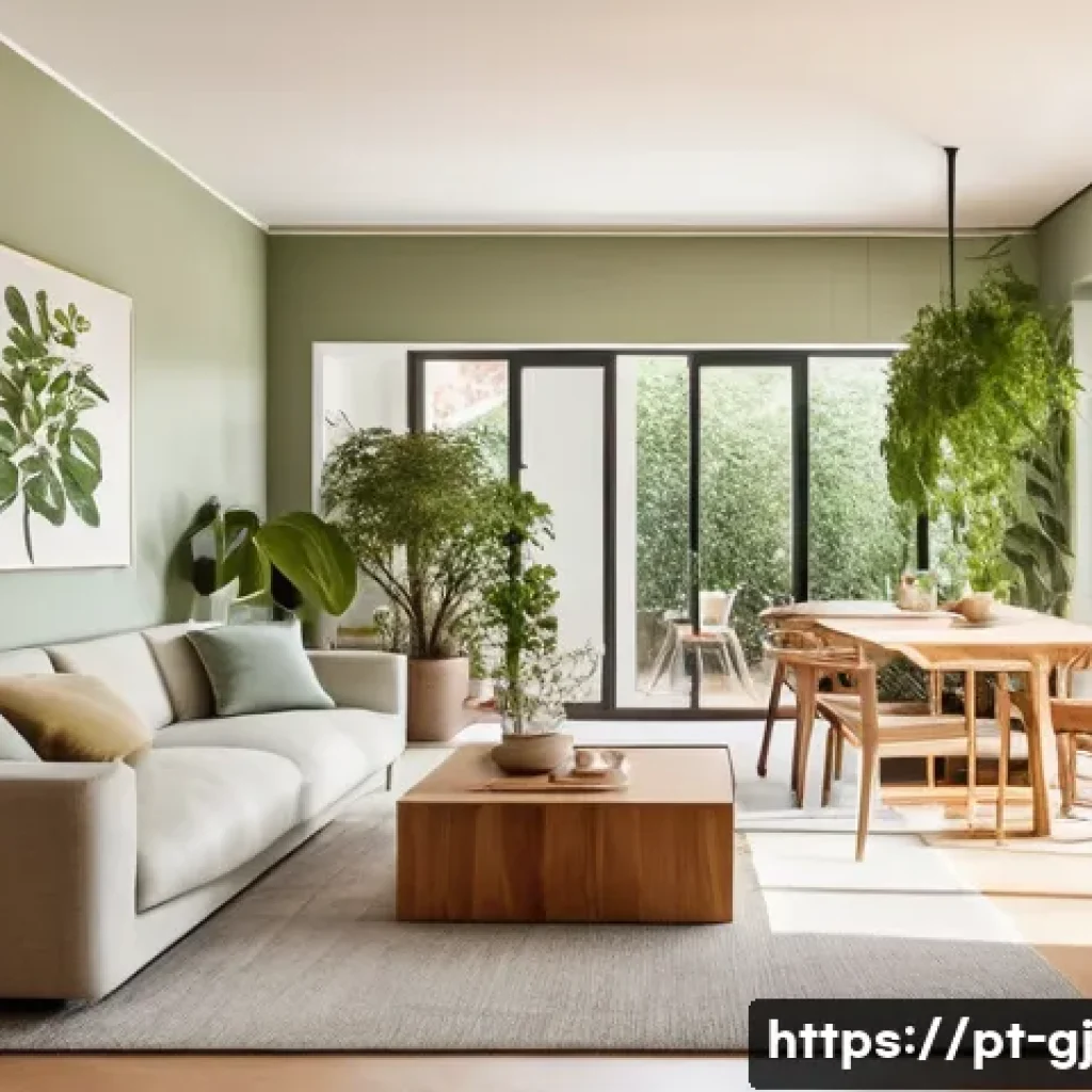 자연 형태에서 찾은 디자인 영감의 역사 - **Prompt 1: Biophilic Urban Oasis in Lisbon**
"An inviting, sun-ddrenched open-plan living and d...